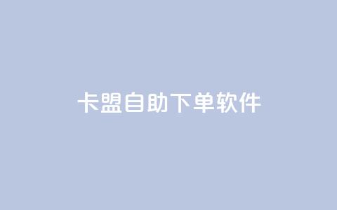 卡盟自助下单软件 - 卡盟自助下单工具全新解析与使用指南！  第1张