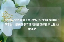 24小时dy业务自助下单平台，24小时在线自助下单平台，提高效率与便利的新选择亿乐社区SUP货源站