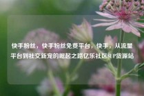 快手粉丝，快手粉丝免费平台，快手，从流量平台到社交新宠的崛起之路亿乐社区SUP货源站