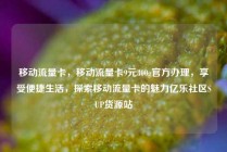 移动流量卡，移动流量卡9元300g官方办理，享受便捷生活，探索移动流量卡的魅力亿乐社区SUP货源站