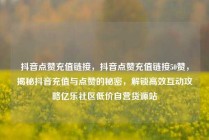 抖音点赞充值链接，抖音点赞充值链接50赞，揭秘抖音充值与点赞的秘密，解锁高效互动攻略亿乐社区低价自营货源站