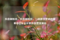 抖音刷粉丝，抖音刷粉丝，一场数字营销的新革命亿乐社区低价自营货源站