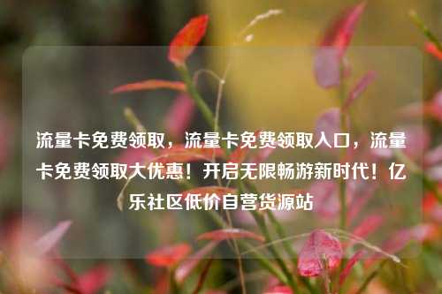 流量卡免费领取	，流量卡免费领取入口，流量卡免费领取大优惠！开启无限畅游新时代！亿乐社区低价自营货源站  第1张