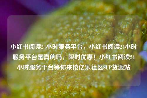 小红书阅读24小时服务平台，小红书阅读24小时服务平台是真的吗	，限时优惠！小红书阅读24小时服务平台等你来抢亿乐社区SUP货源站  第1张